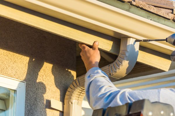 Cost of Aluminum Rain Gutter Service in Hendersonville
